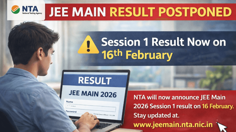 JEE MAIN Session 1 Results Postponed To 16th February