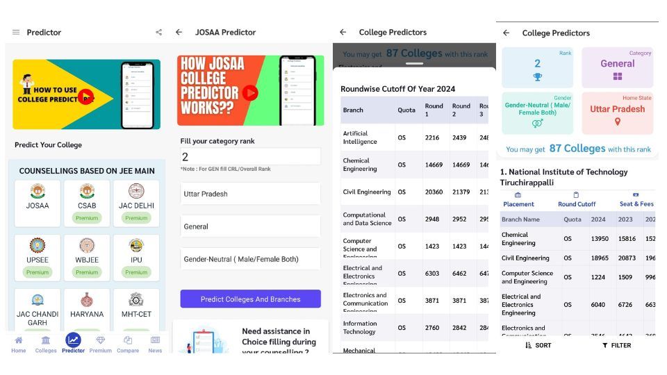 Predict Your Rank And College & Branch For JEE Main Rank 2026
