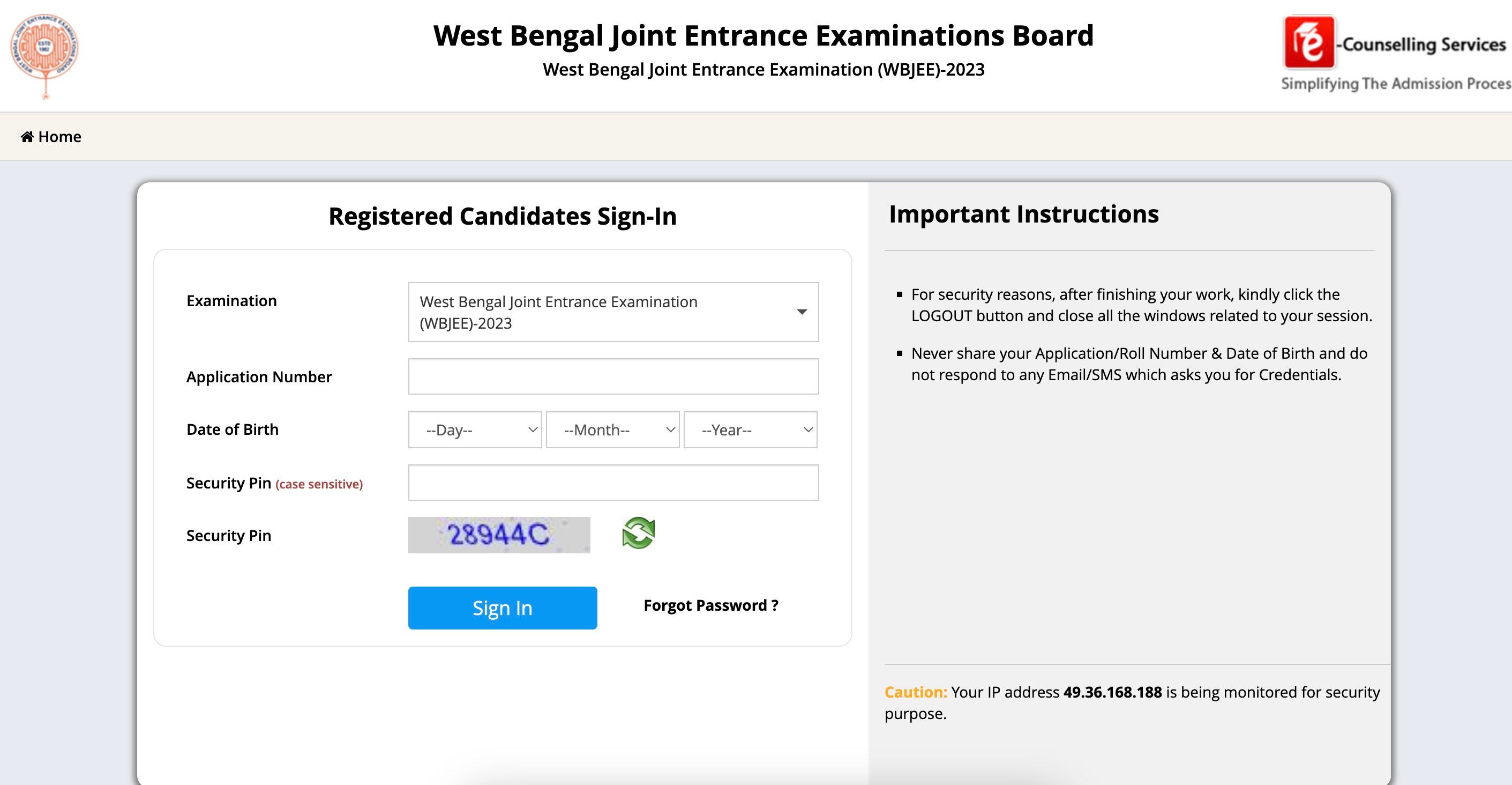 WBJEE 2023 Admit Card Released